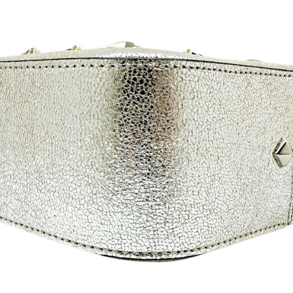 JIMMY CHOO Silver Leather Shoulder Bag - Picture 6 of 12